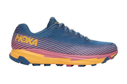 Hoka One One Women's Torrent 2 Running Shoes - Moroccan Blue/Saffron; Size 7 US