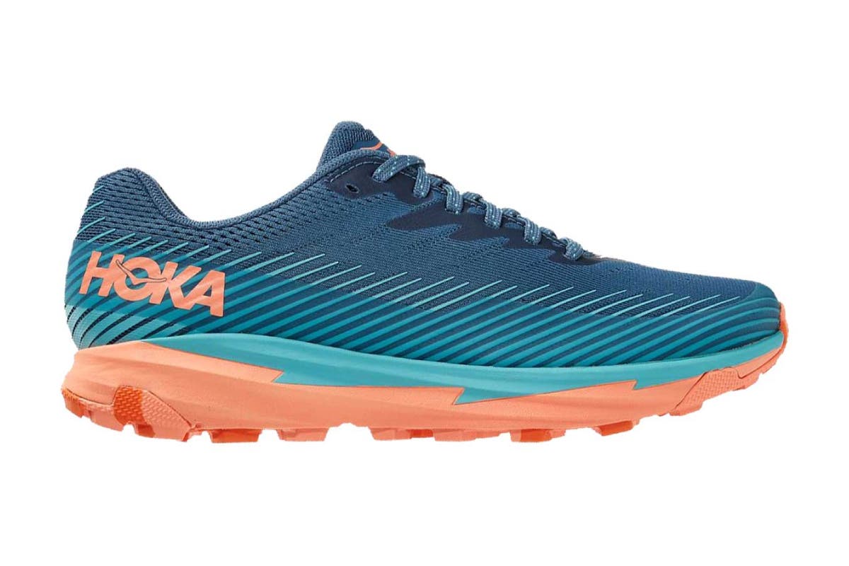 Hoka One One Women's Torrent 2 Running Shoes  - Real Teal/Cantaloupe, Size 10 US 