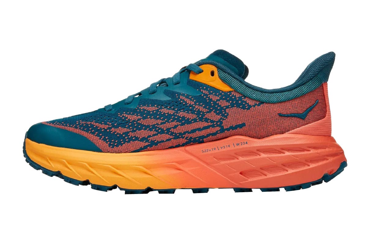 Hoka One One Women's Speedgoat 5 Trail Shoes  - Blue Coral/Camellia