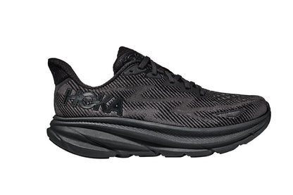 Hoka Women's Clifton 9 Running Shoes (Black/Black, Size 9.5 US)