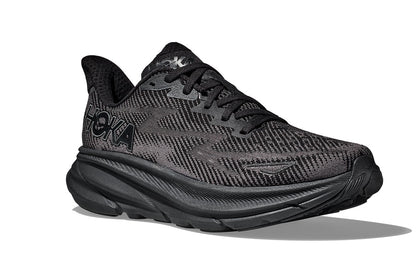 Hoka Men's Clifton 9 Running Shoes (Black/Black, Size 9.5 US)