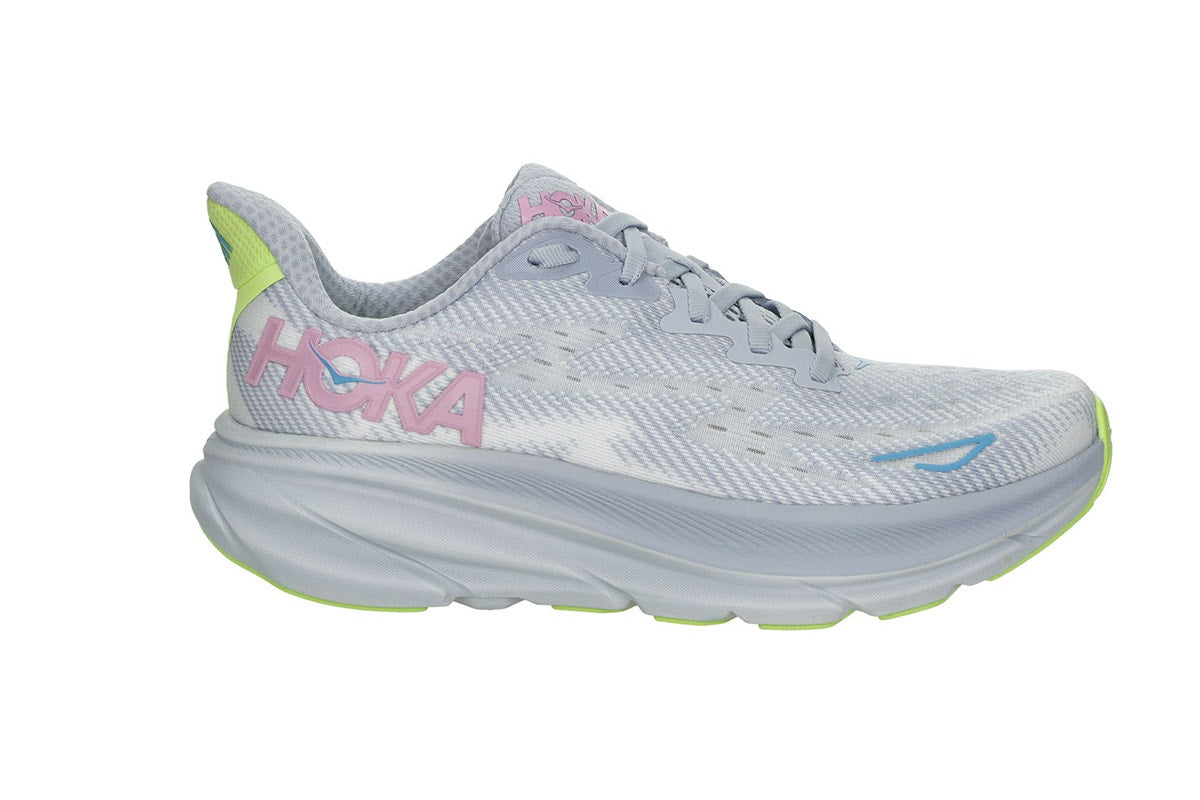 Hoka Women's Clifton 9 Running Shoes (Gull/Sea Ice, Size 9.5 US)