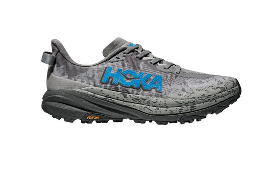 Hoka Men's Speedgoat 6 Trail Running Shoes (Galactic Grey/Hoka Blue, Size 9.5 US)