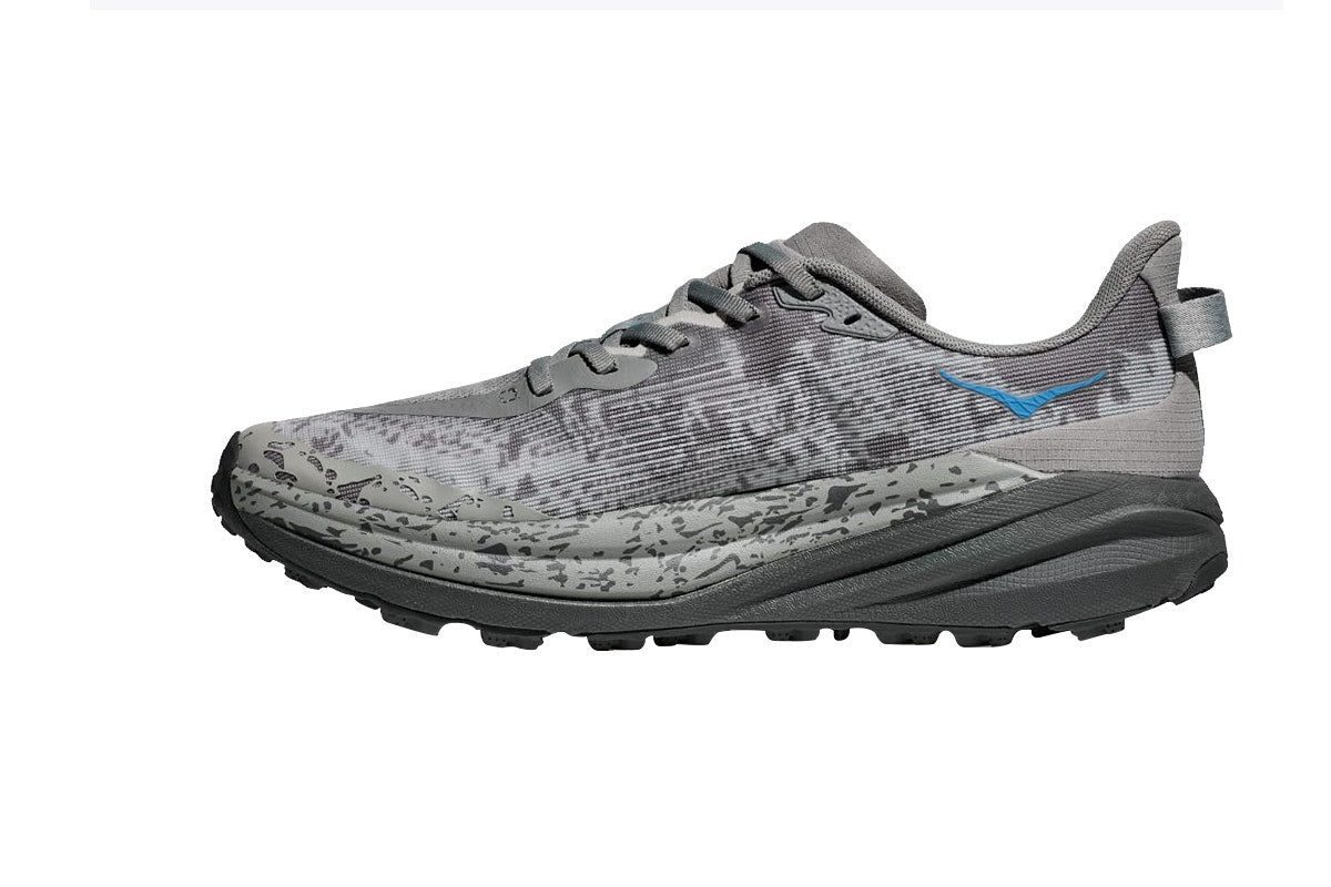 Hoka Men's Speedgoat 6 Trail Running Shoes (Galactic Grey/Hoka Blue, Size 9.5 US)