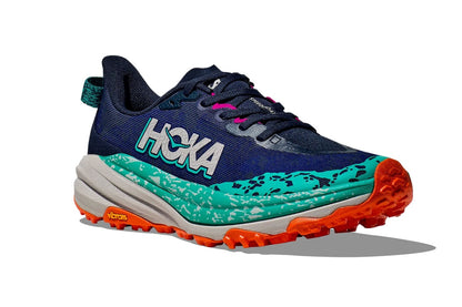 Hoka Women's Speedgoat 6 Trail Shoes (Varsity Navy/Meteor, Size 9.5 US)