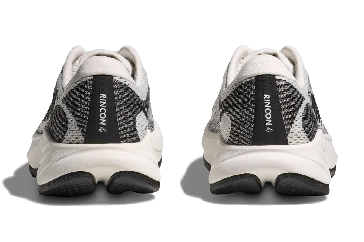 Hoka Men's Rincon 4 Running Shoes (White/Black, Size 12 US)
