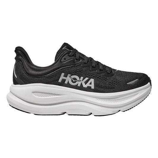 Hoka Men's Bondi 9 Running Shoes (Black/White, Size 9.5 US)