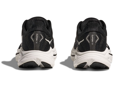 Hoka Men's Clifton 10 Running Shoes (Black/White, Size 12 US)