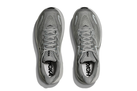 Hoka Men's Clifton 10 Running Shoes (Galactic Grey/Asteroid, Size 9.5 US)