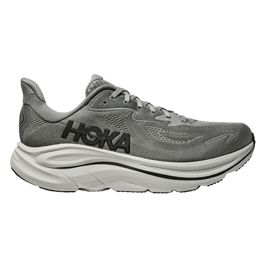Hoka Men's Clifton 10 Running Shoes (Galactic Grey/Asteroid, Size 9.5 US)