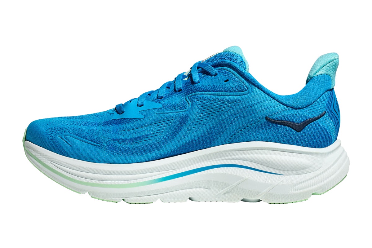 Hoka Men's Clifton 10 Running Shoes (Hoka Blue/Skyward Blue, Size 12 US)