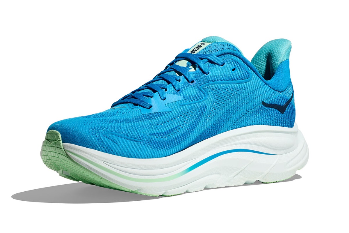Hoka Men's Clifton 10 Running Shoes (Hoka Blue/Skyward Blue, Size 12 US)