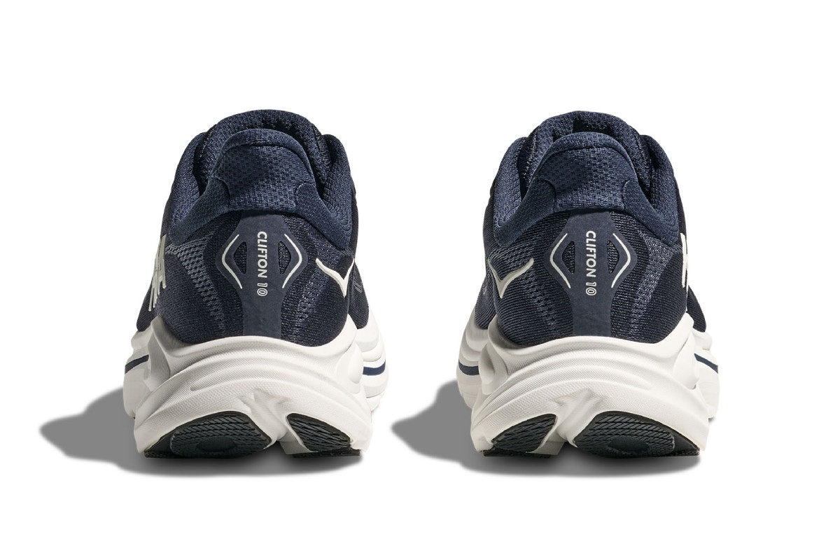 Hoka Men's Clifton 10 Running Shoes (Navy/White, Size 12 US)