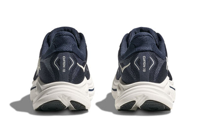 Hoka Men's Clifton 10 Running Shoes (Navy/White, Size 12 US)