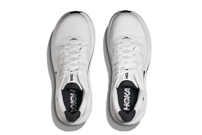Hoka Men's Clifton 10 Running Shoes (White/Black, Size 12 US)