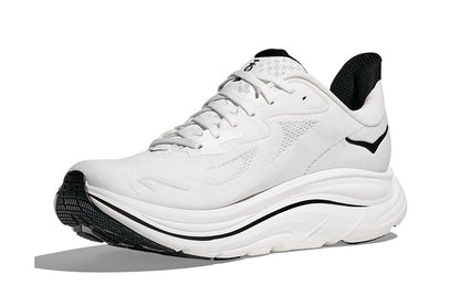 Hoka Men's Clifton 10 Running Shoes (White/Black, Size 12 US)
