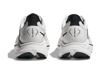 Hoka Men's Clifton 10 Running Shoes (White/Black, Size 12 US)