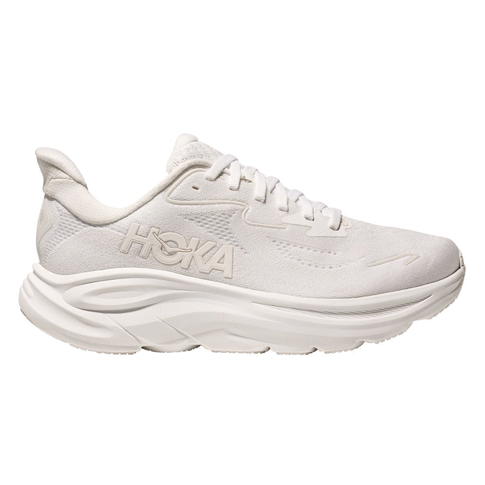 Hoka Men's Clifton 10 Running Shoes (White/White, Size 9.5 US) - Auzzistore