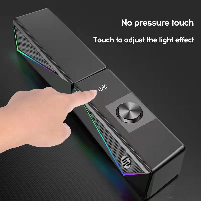 HP DHE-6005 Wired RGB Gaming Surround Soundbar Stereo Speaker | Auzzi Store