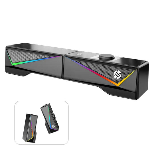 HP DHE-6005 Wired RGB Gaming Surround Soundbar Stereo Speaker | Auzzi Store