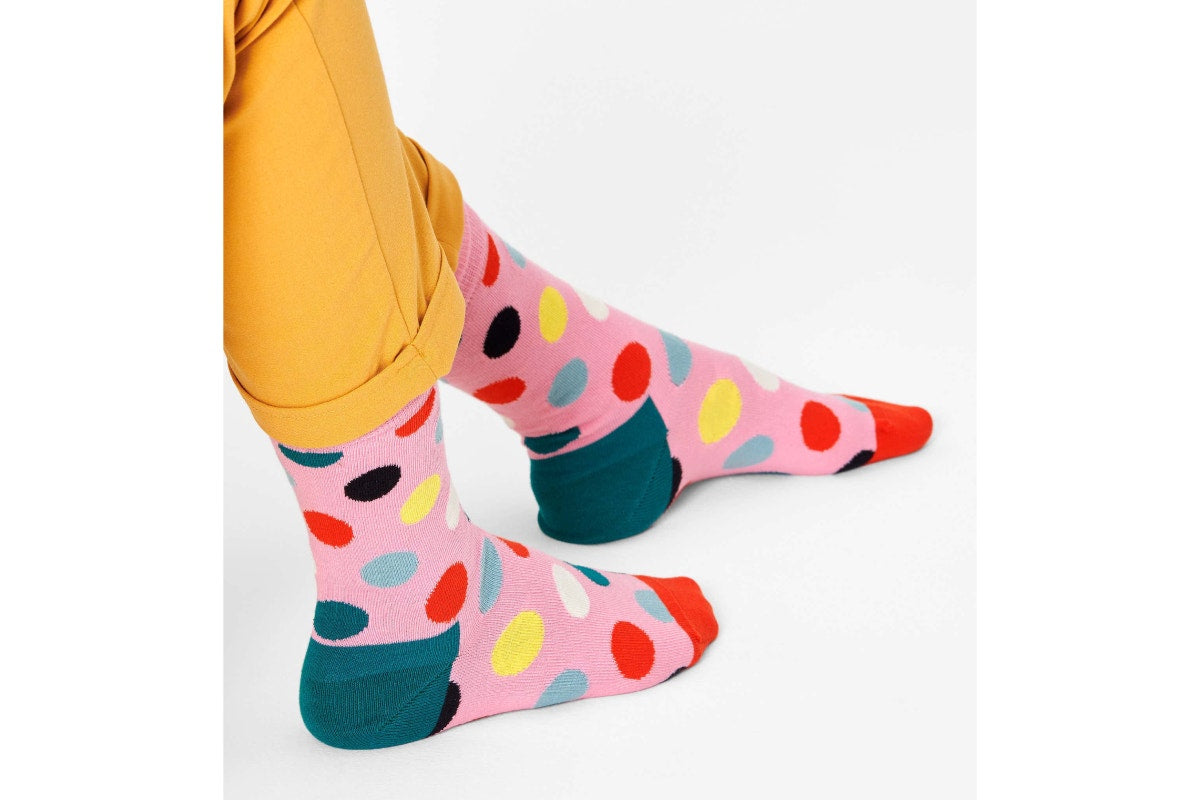 Happy Socks Spotty Socks 6 Pack (Pink/Multi, Size 36-40)