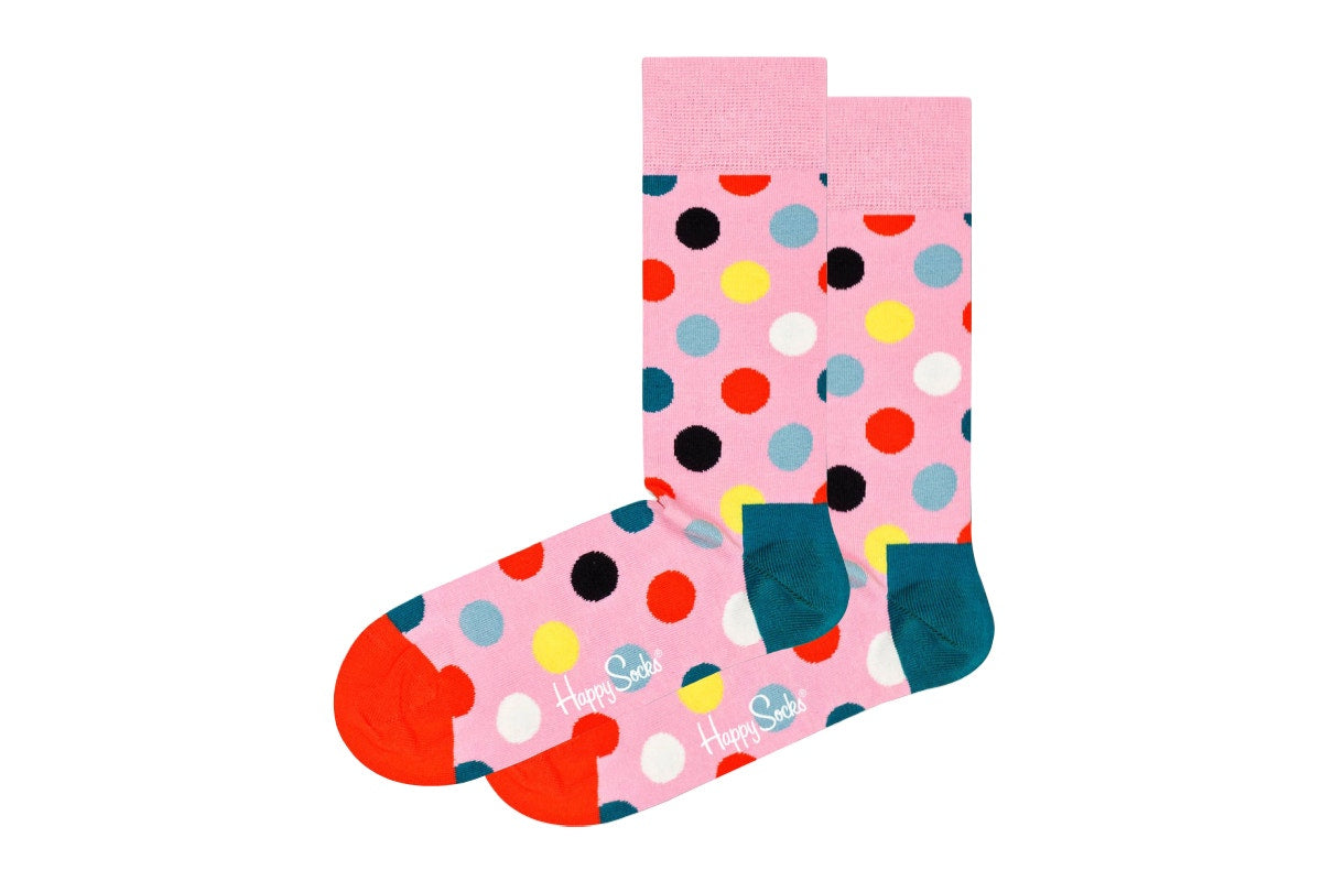 Happy Socks Spotty Socks 6 Pack (Pink/Multi, Size 36-40)