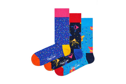 Happy Socks Happy Birthday Gift Box 3 Pack (Multi, Size 36-40)