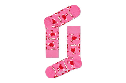 Happy Socks I Heart U Mum Gift Box 3 Pack (Pink/Red, Size 36-40)