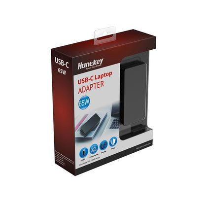HUNTKEY USB -C 65W NOTEBOOK ADAPTER (HKA06520033-016) | Auzzi Store