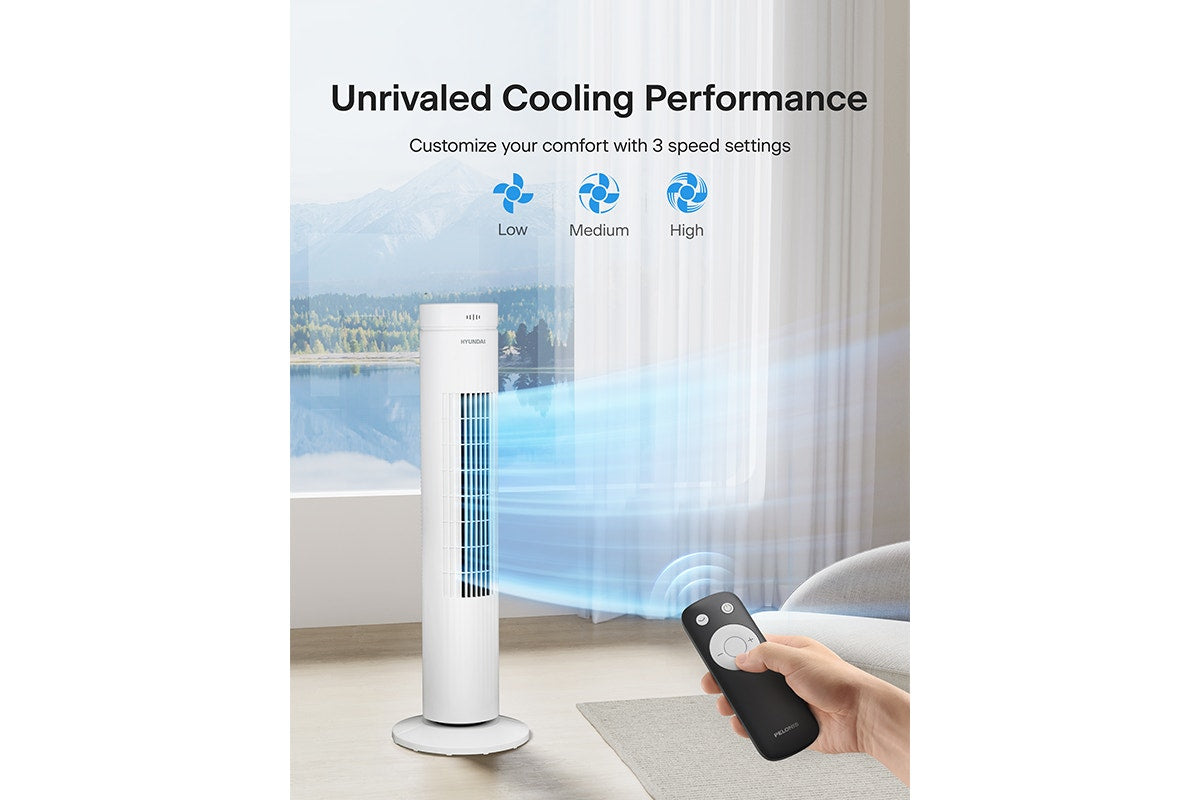 Hyundai 76cm Oscillating Tower Fan