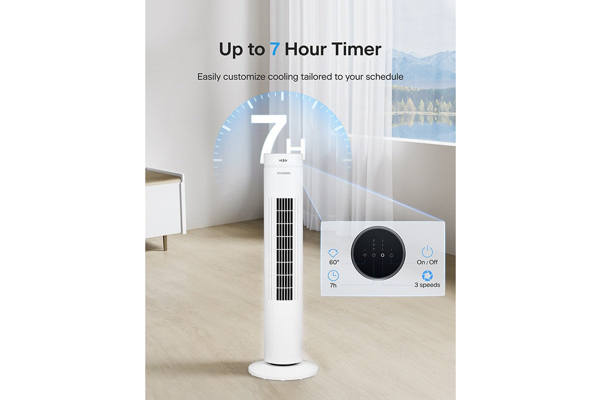 Hyundai 76cm Oscillating Tower Fan
