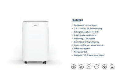 Hyundai 4.1kW Smart Portable Air Conditioner (14,000 BTU)