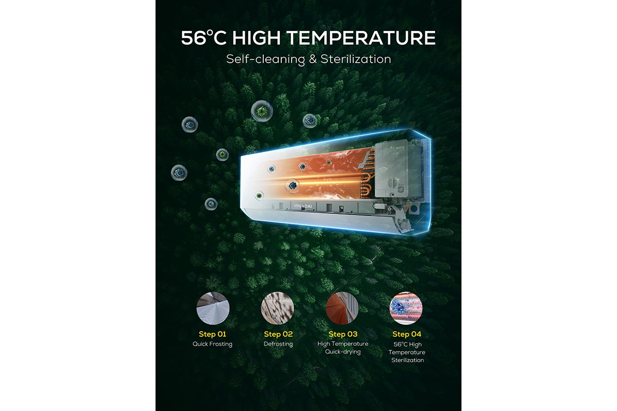 Hyundai 2.6kW Inverter Smart Split System Air Conditioner (Reverse Cycle)