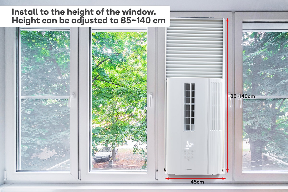 Hyundai 1.75kW Vertical Window Wall Air Conditioner