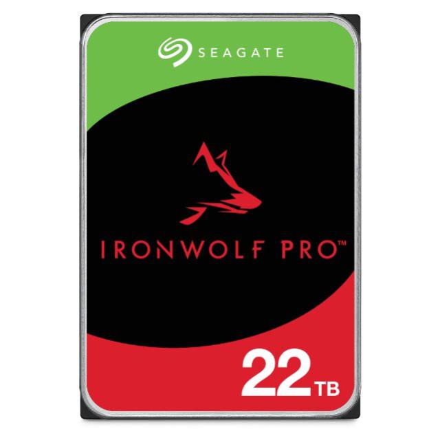 Seagate IronWolf Pro NAS 22TB ST22000NT001 3.5" Internal SATA 6Gb/s, 1.2M hours MTBF