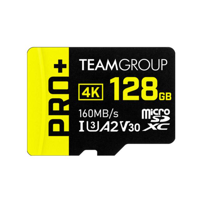 Team Group PRO+ MicroSDXC Memory Card 128GB, Read up to 160 MB/s; Write up to 90 MB/s for Nintendo-Switch