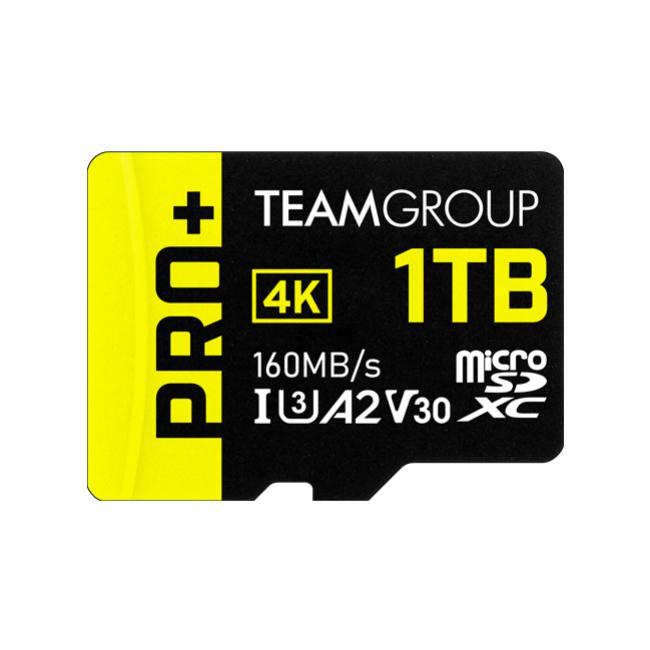 Team Group PRO+ MicroSDXC Memory Card 1TB, Read up to 160 MB/s; Write up to 110 MB/s for Nintendo-Switch