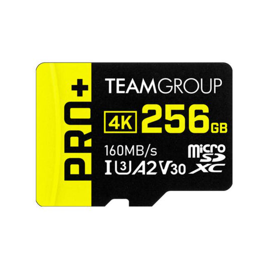 Team Group PRO+ MicroSDXC Memory Card 256GB, Read up to 160 MB/s; Write up to 110 MB/s for Nintendo-Switch