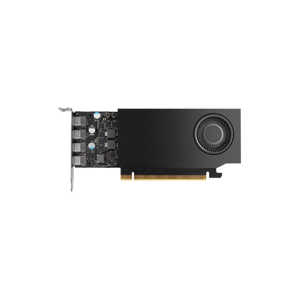 NVIDIA RTX A1000, 8GB, GDDR6 128-bit, 192GB/s, PCIe 4.0 x8, Single Slot, 4x Mini DisplayPort 1.4a, 50W, Ampere