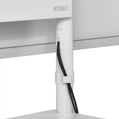 ATDEC AD-TVC-70R Executive Mobile TV Cart with 90 degree rotation. Max Load 70kg. VESA to 600x400. For Displays 32" to 70". White