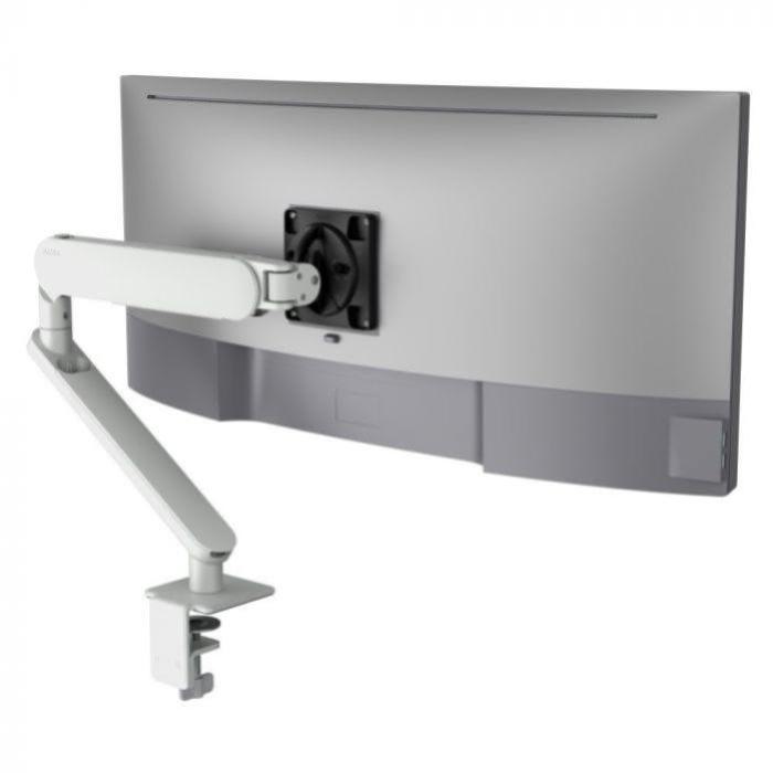 ATDEC ORA High-Performance Dynamic Monitor Arm. F-Clamp Desk Fixing. Max Load 8kg. Up to 35" screens. White