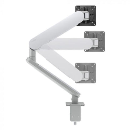 ATDEC ORA High-Performance Dynamic Monitor Arm. F-Clamp Desk Fixing. Max Load 8kg. Up to 35" screens. White