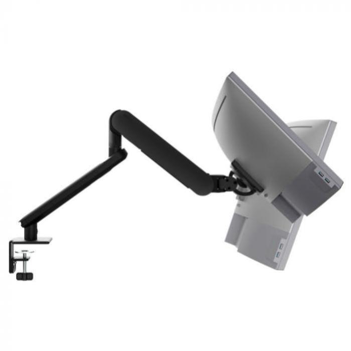 ATDEC ORA High-Performance Dynamic Monitor Arm. F-Clamp Desk Fixing. Max Load 8kg. Up to 35" screens. White