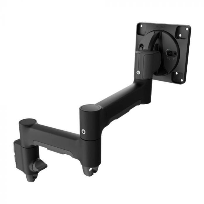 Atdec AWM-A46T Medium Swing Monitor Arm, Adjustable Tilt and Pan, Black