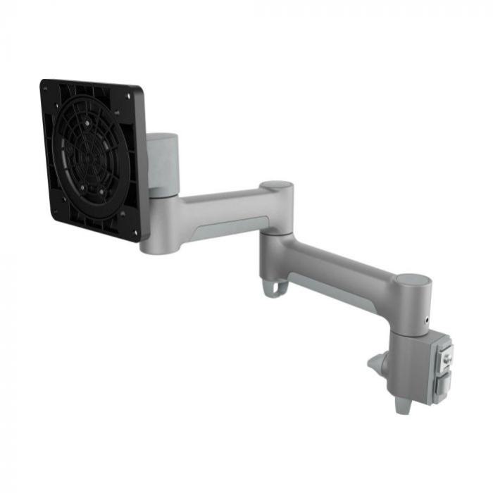 Atdec AWM-A46T Medium Swing Monitor Arm, Adjustable Tilt and Pan, Silver