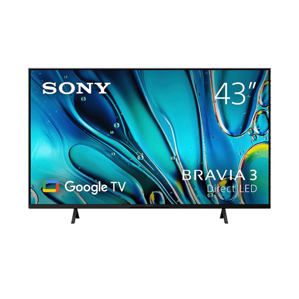 Sony Bravia 3 FWD43S30 43" Display 4K QFHD, 3840 x 2160, 450 cd/lm2, HDR10/HLG, Google TV, Dolby Vision