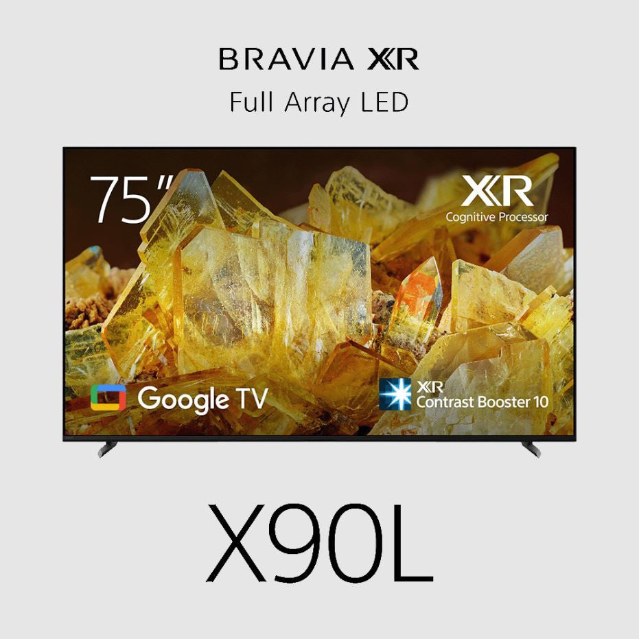 Sony Bravia X90L TV 75" Premium 4K (3840 x 2160), 100Hz, 17/7, 787-cd/m2, HDR10, HLG, Dolby Vision