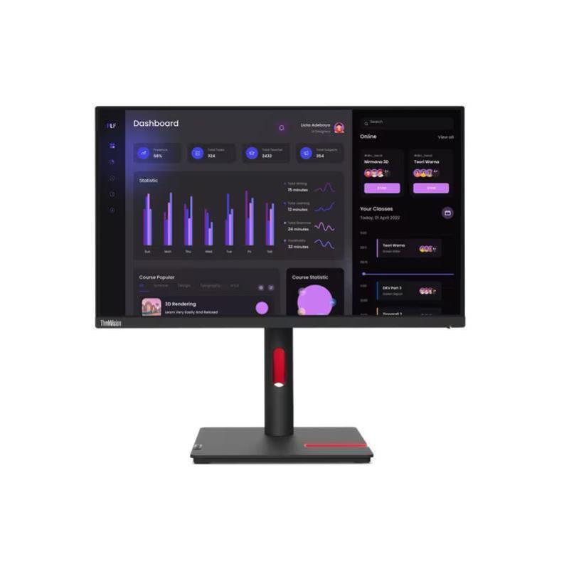 Lenovo ThinkVision T24i-30 -63CFMAR1AU- 23.8" IPS FHD/1920x1080/4ms/VGA, DP, HDMI/USB3.2/Tilt, Swivel, Pivot, HAS