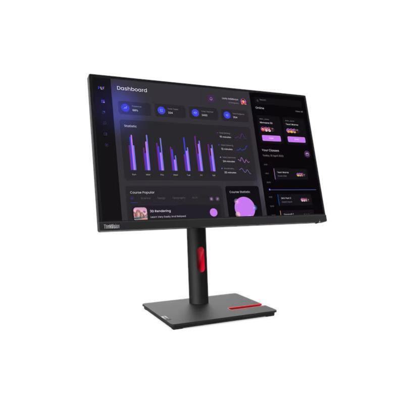 Lenovo ThinkVision T24i-30 -63CFMAR1AU- 23.8" IPS FHD/1920x1080/4ms/VGA, DP, HDMI/USB3.2/Tilt, Swivel, Pivot, HAS