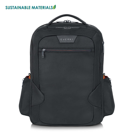 Everki Studio Eco Expandable Laptop Backpack, Made from Plastic Bottles up to 15-Inch